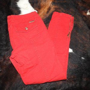 Michael Kors red ankle skinny pants 6